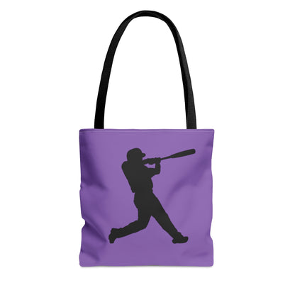 Tote Bag: Baseball Lite Purple