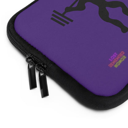 Laptop Sleeve: Weightlifting Purple