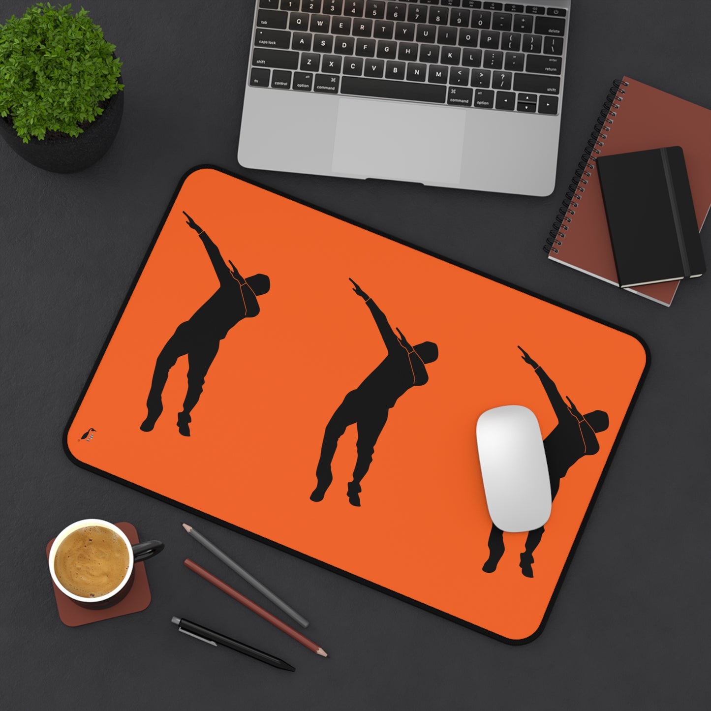 Desk Mat: Dance Orange