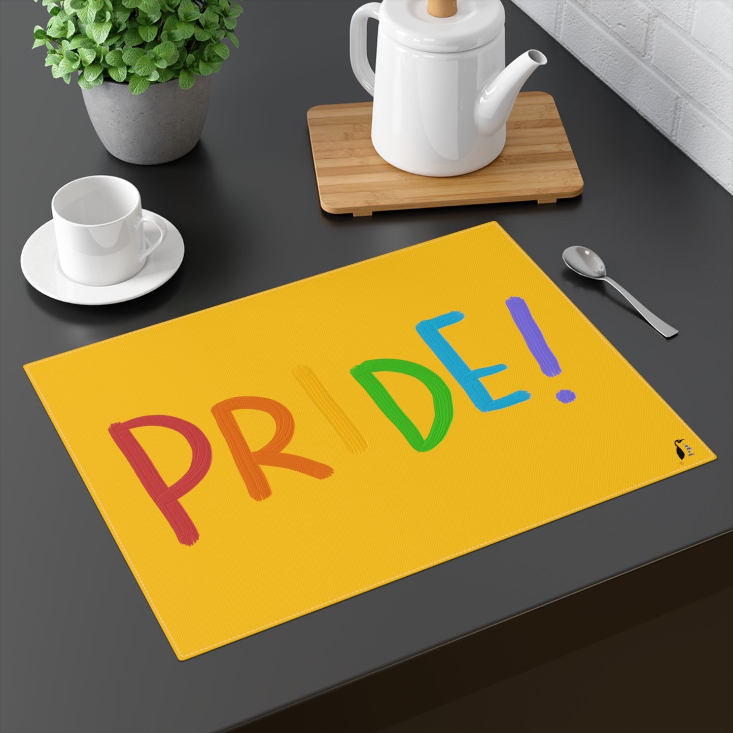 Placemat, 1pc: LGBTQ Pride Yellow