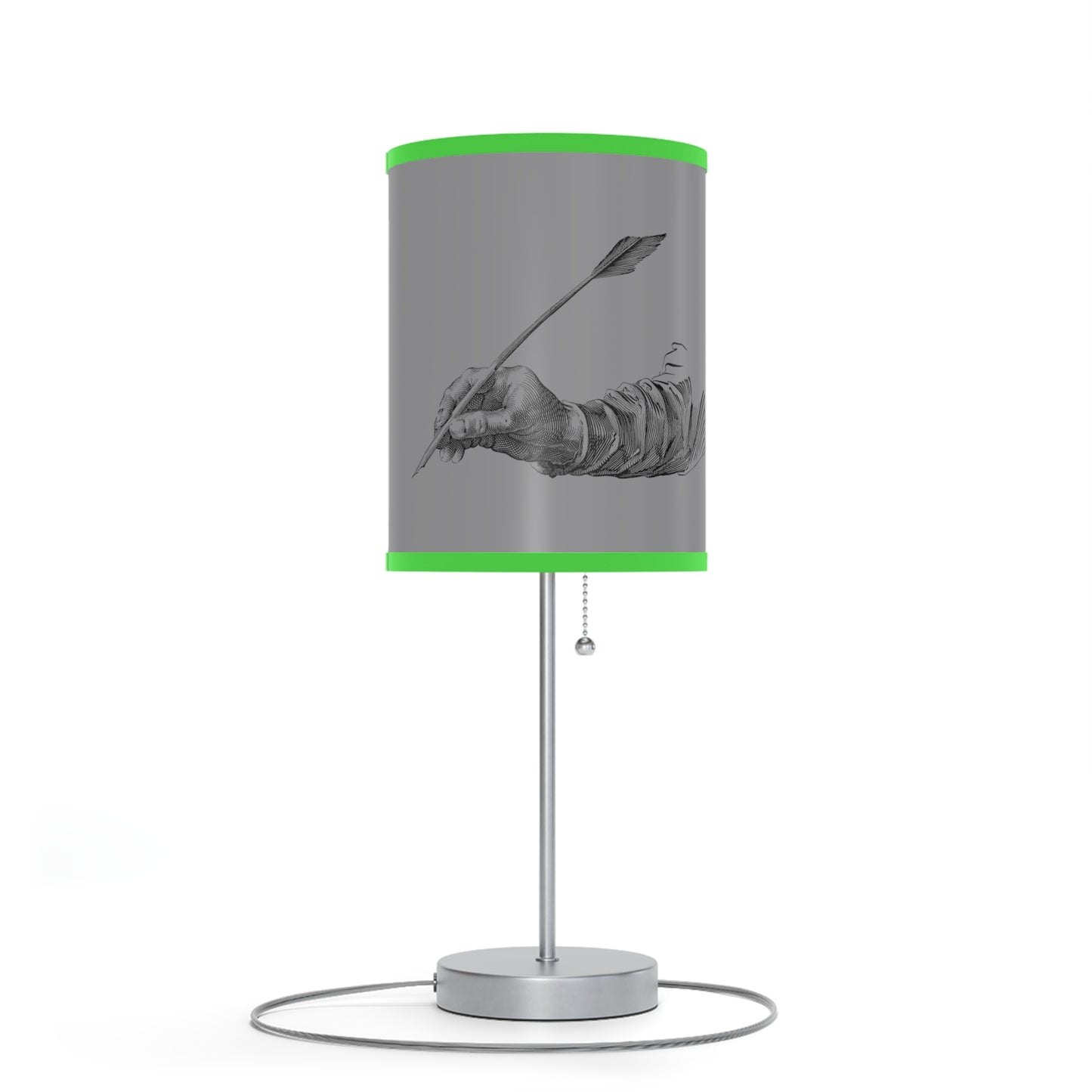 Lamp on a Stand, US|CA plug: Writing Gray 