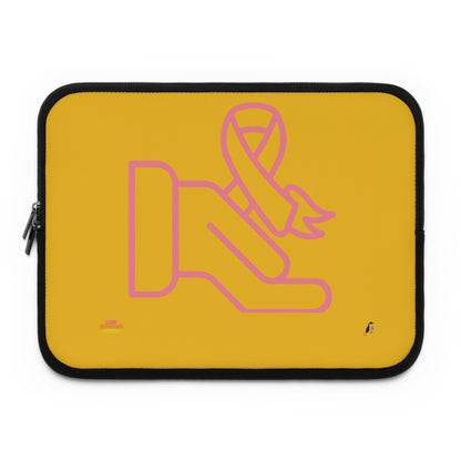 Laptop Sleeve: Fight Cancer Yellow