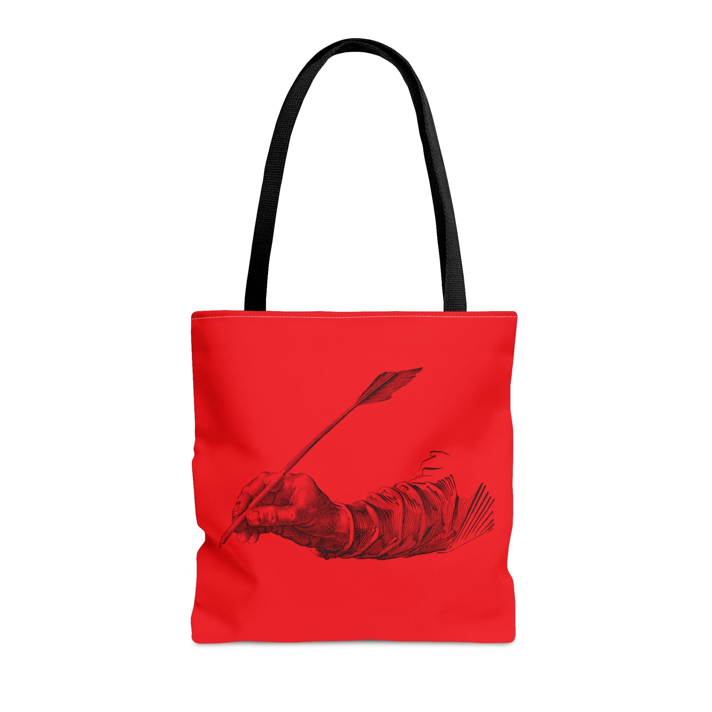 Tote Bag: Writing Red