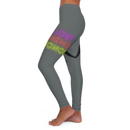 Women's Spandex Leggings: Wrestling Dark Grey