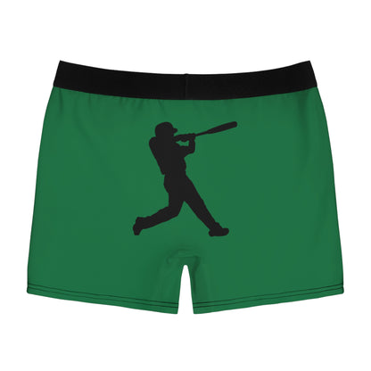 Men's Boxer Briefs: Baseball Dark Green