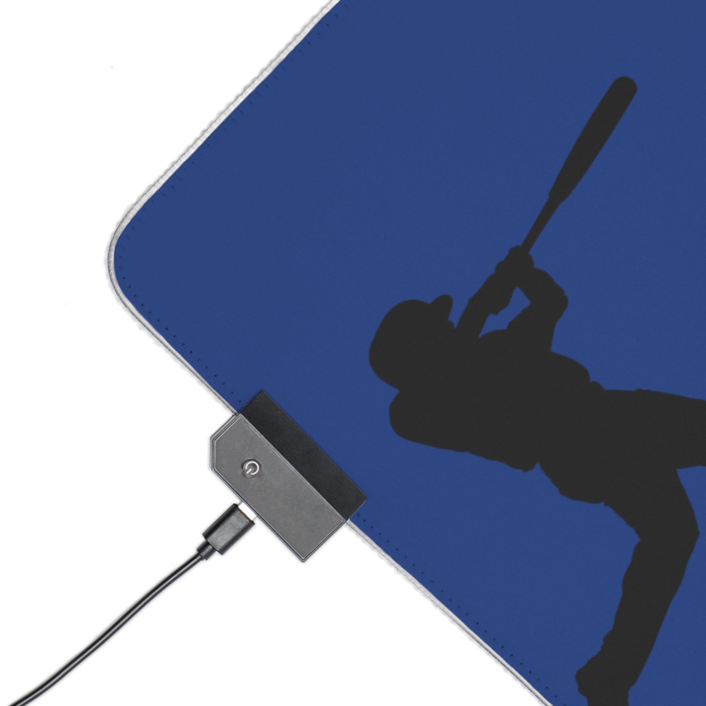 LED Gaming Mouse Pad: Baseball Dark Blue