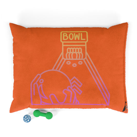 Pet Bed: Bowling Orange