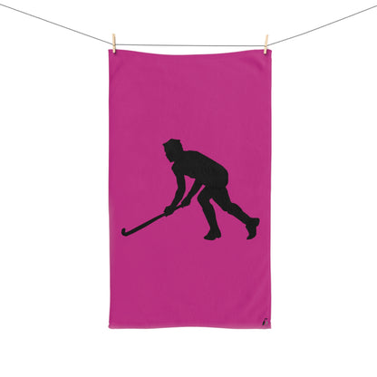 Hand Towel: Hockey Pink
