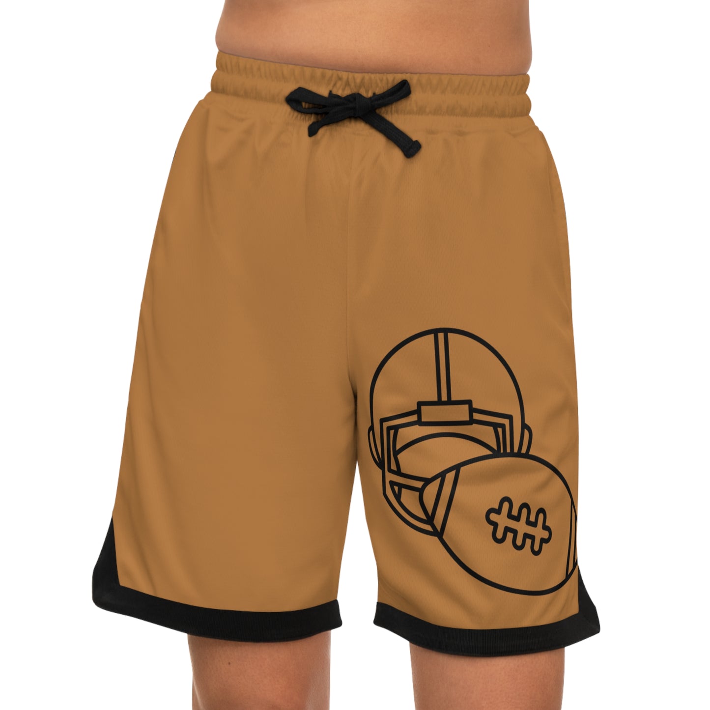 Basketball Rib Shorts: Football Lite Brown