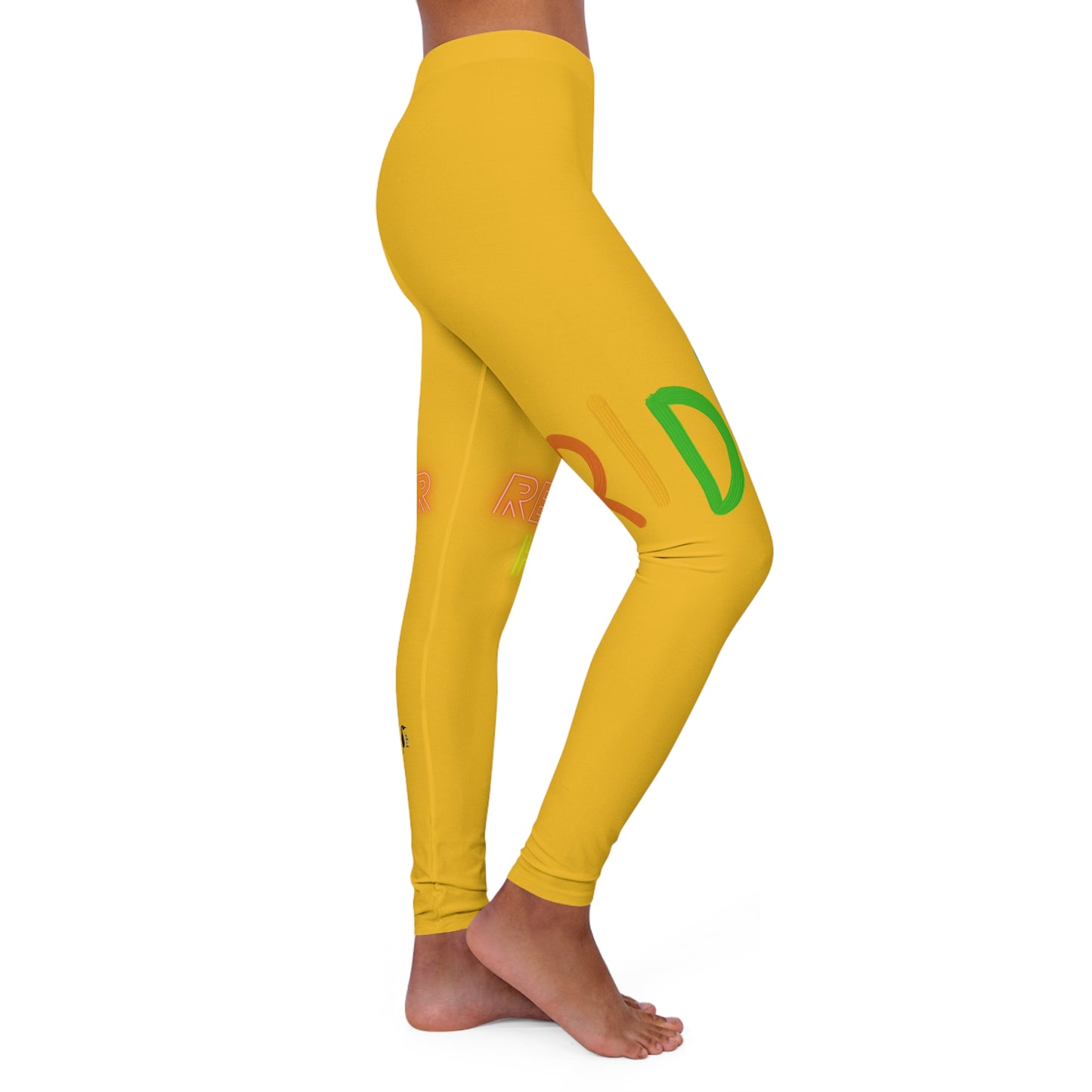 Women's Spandex Leggings: LGBTQ Pride Yellow