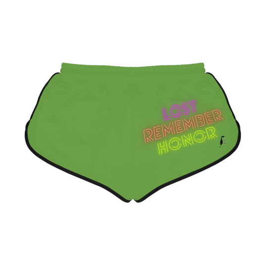 Women's Relaxed Shorts: Music Green