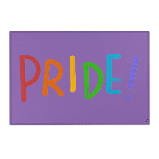 Area Rug (Rectangle): LGBTQ Pride Lite Purple