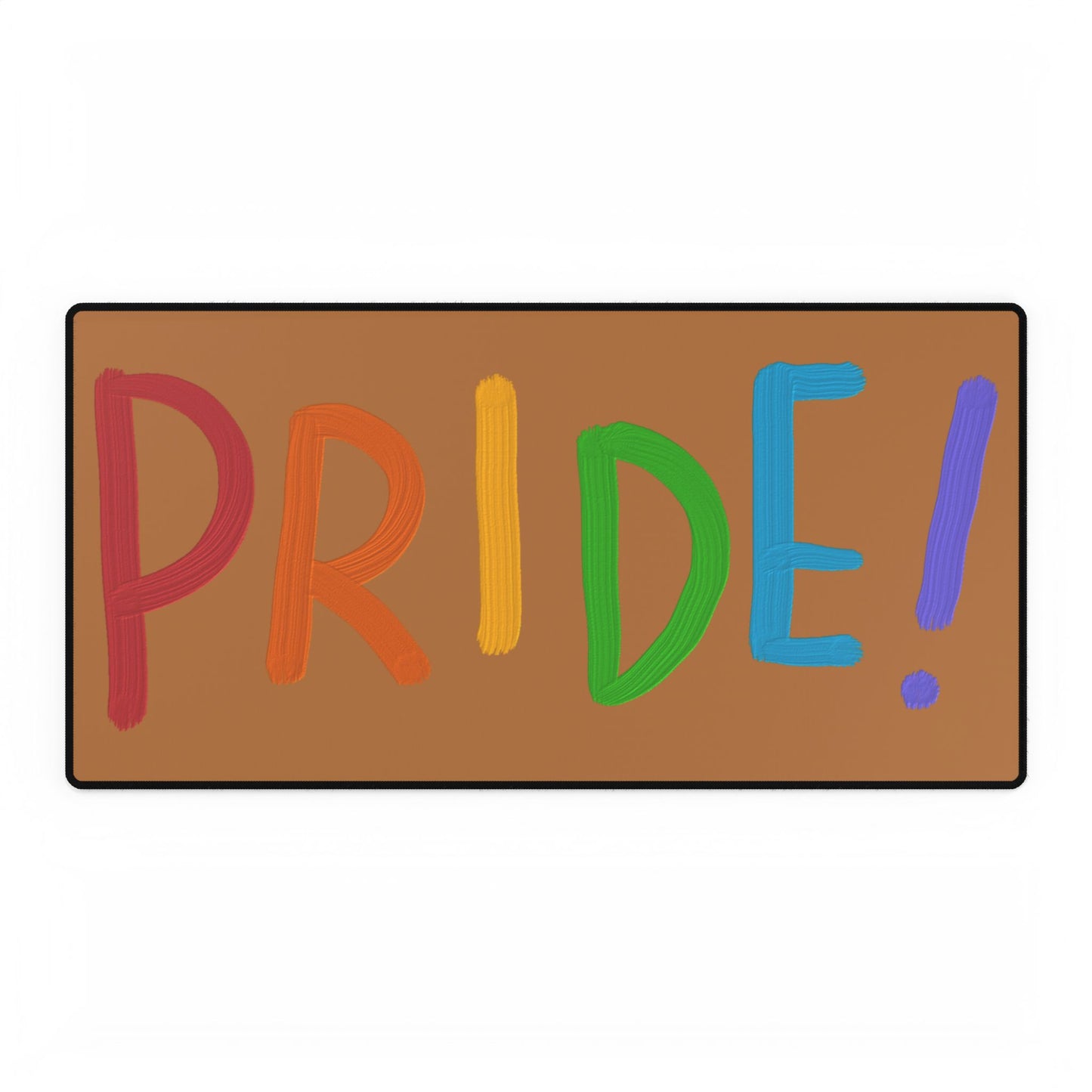 Desk Mats: LGBTQ Pride Lite Brown