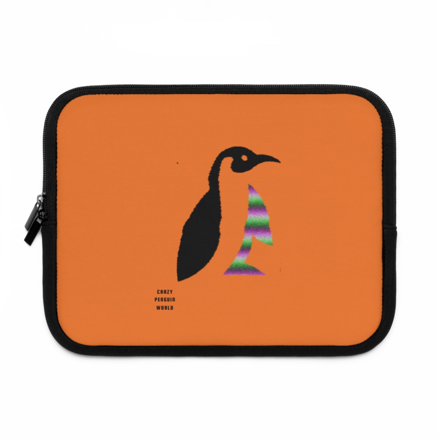 Laptop Sleeve: Crazy Penguin World Logo Crusta