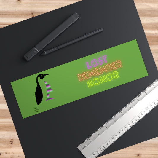 Bumper Stickers: Crazy Penguin World Logo Green