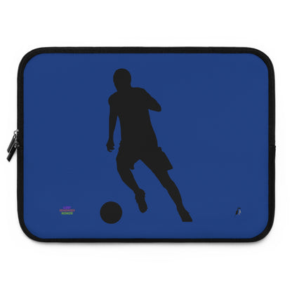 Laptop Sleeve: Soccer Dark Blue