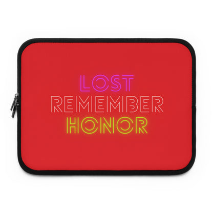 Laptop Sleeve: Lost Remember Honor Red