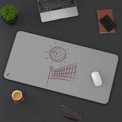 Desk Mat: Volleyball Grey