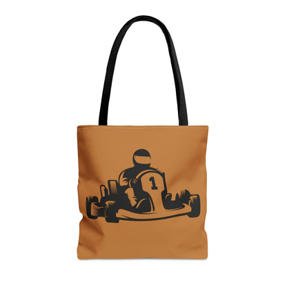 Tote Bag: Racing Lite Brown