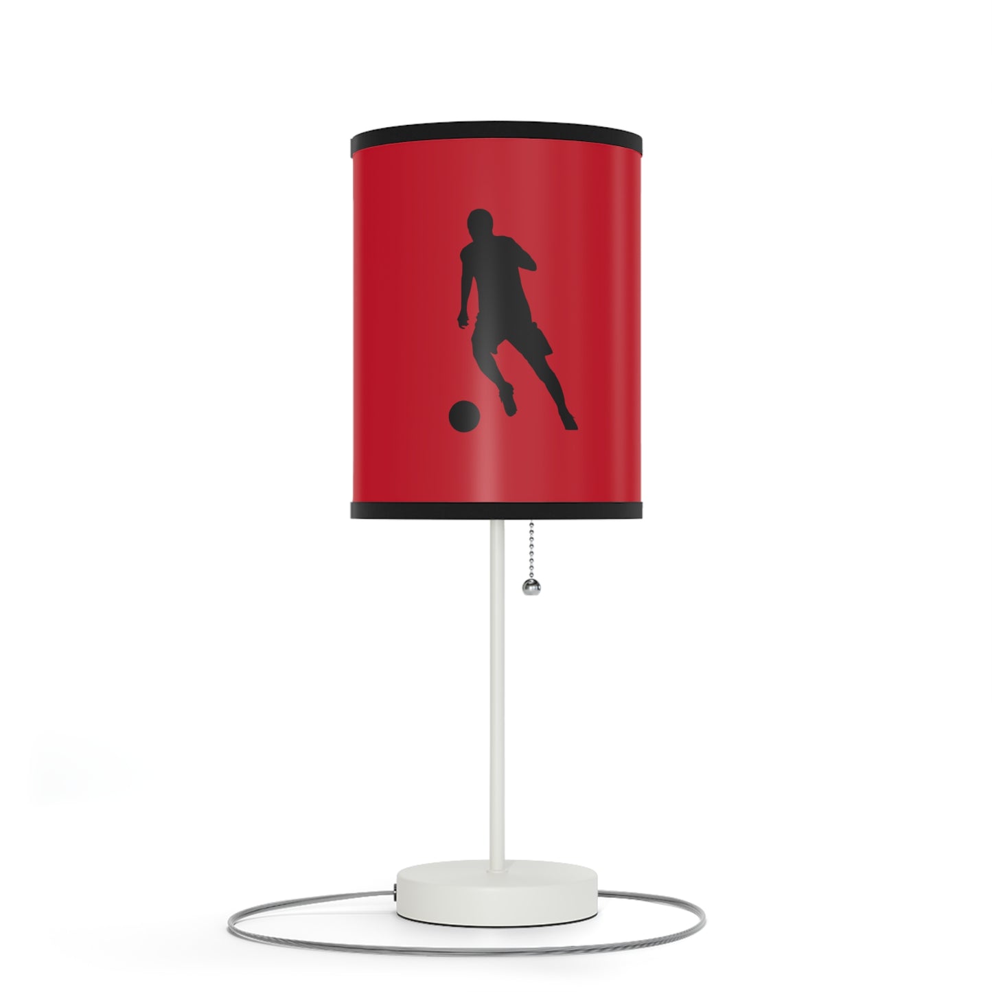 Lamp on a Stand, US|CA plug: Soccer Dark Red