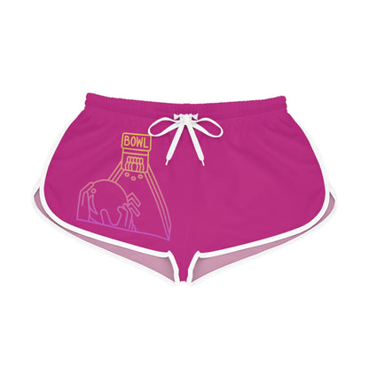 Women's Relaxed Shorts: Bowling Pink