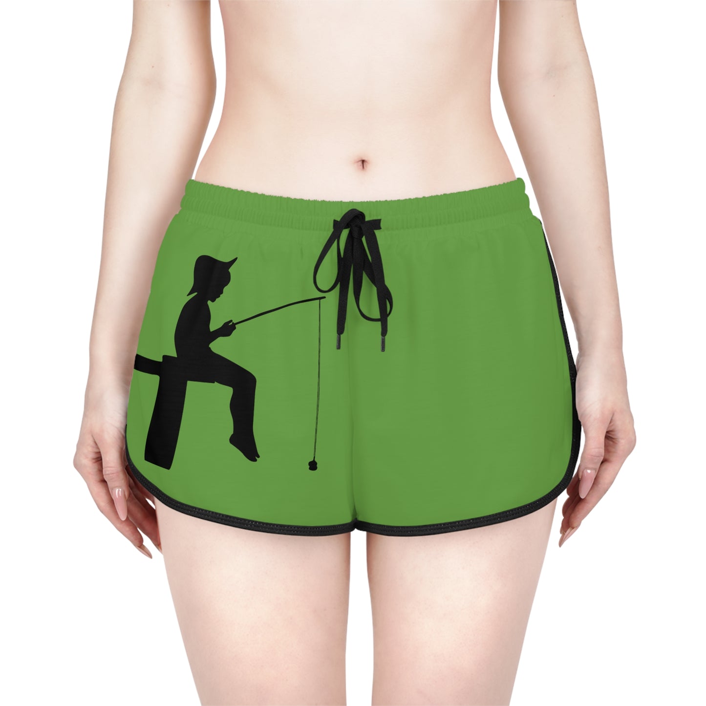 Women's Relaxed Shorts: Fishing Green