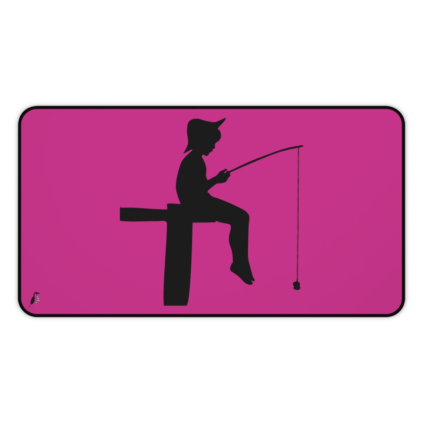 Desk Mat: Fishing Pink