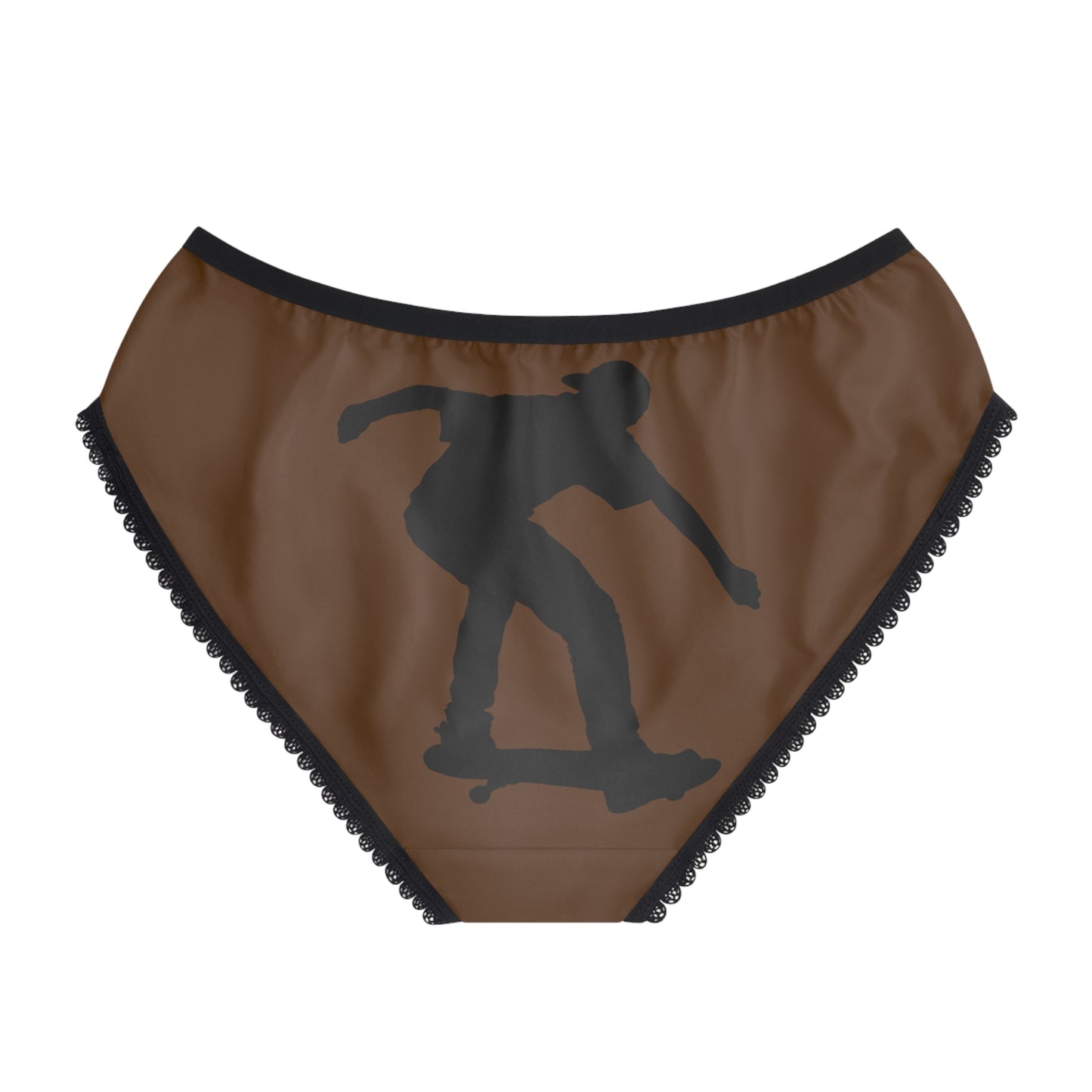 Women's Briefs: Skateboarding Brown