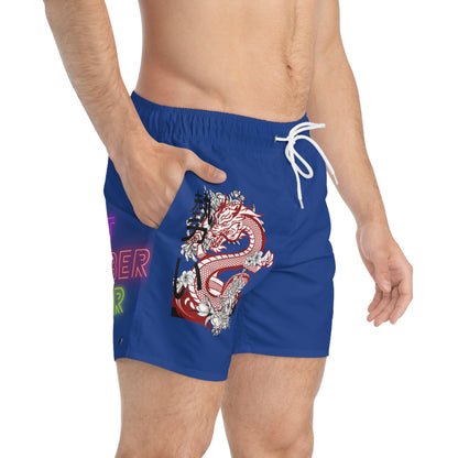 Swim Trunks: Dragons Dark Blue