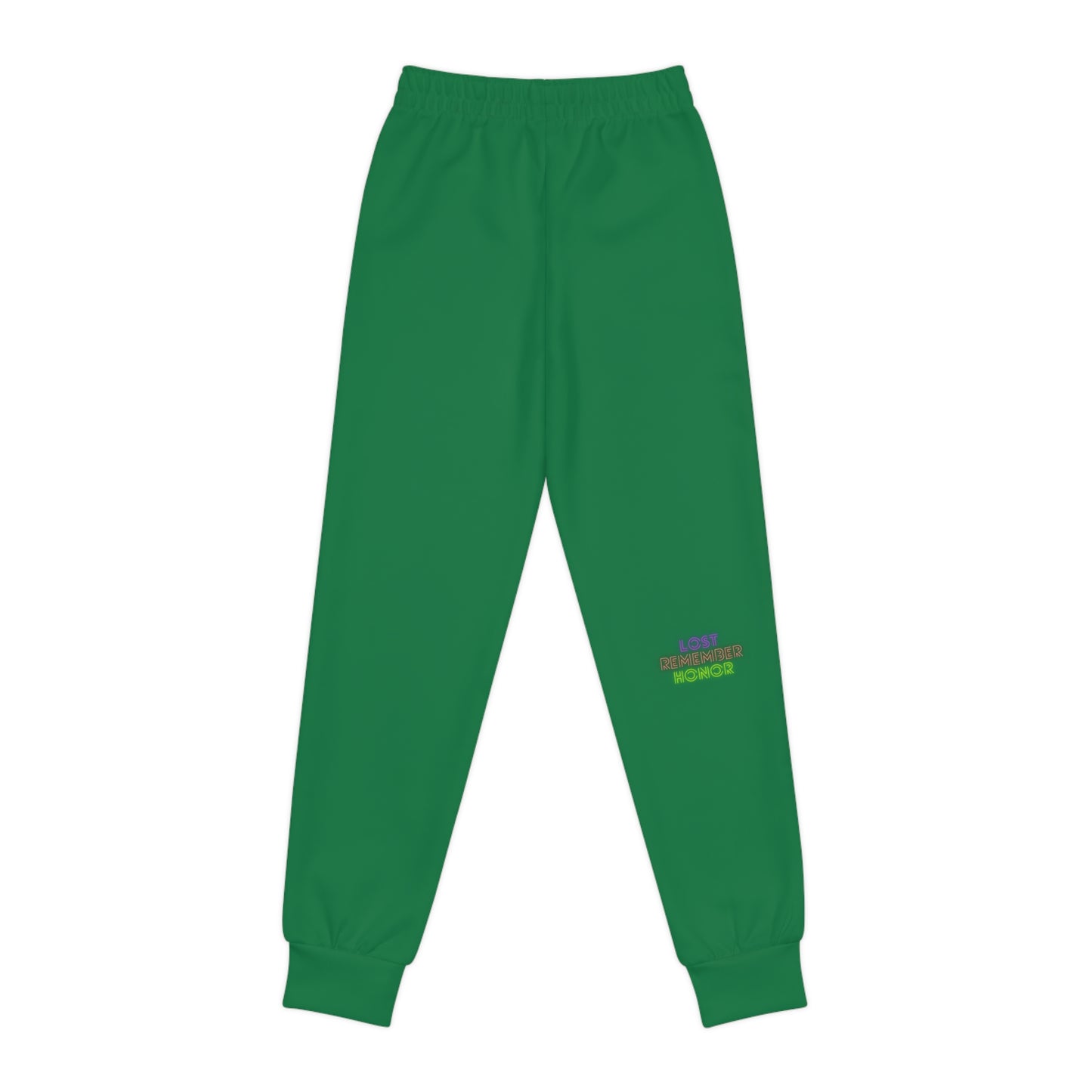 Youth Joggers: Crazy Penguin World Logo Dark Green