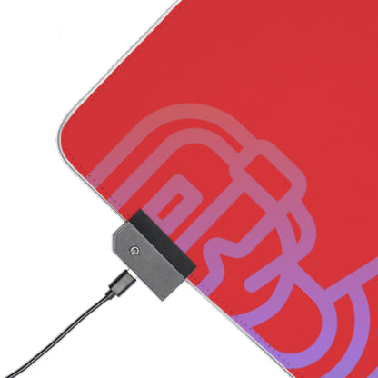 LED Gaming Mouse Pad: Gaming Red