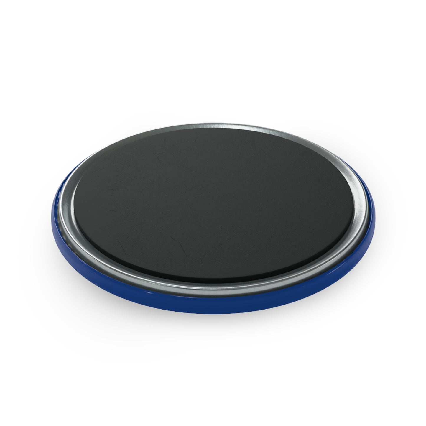 Button Magnet, Round (1 & 10 pcs): Hockey Dark Blue