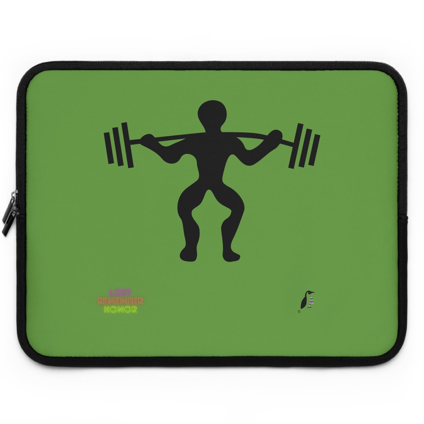 Laptop Sleeve: Weightlifting Green