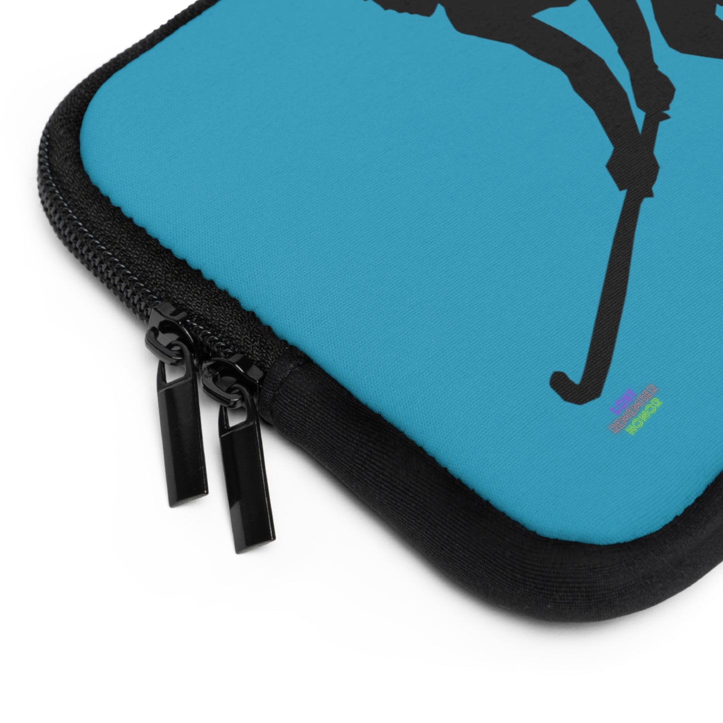 Laptop Sleeve: Hockey Turquoise