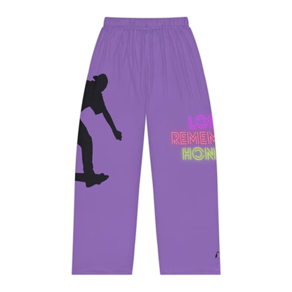 Women's Pajama Pants: Skateboarding Lite Purple