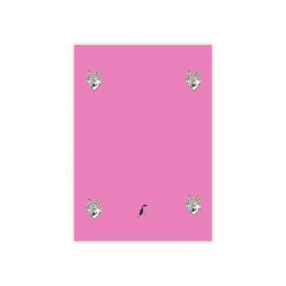 Post-it® Note Pads: Wolves Lite Pink