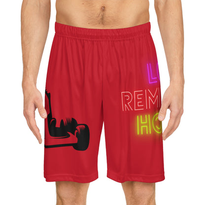 Basketball Shorts: Racing Dark Red