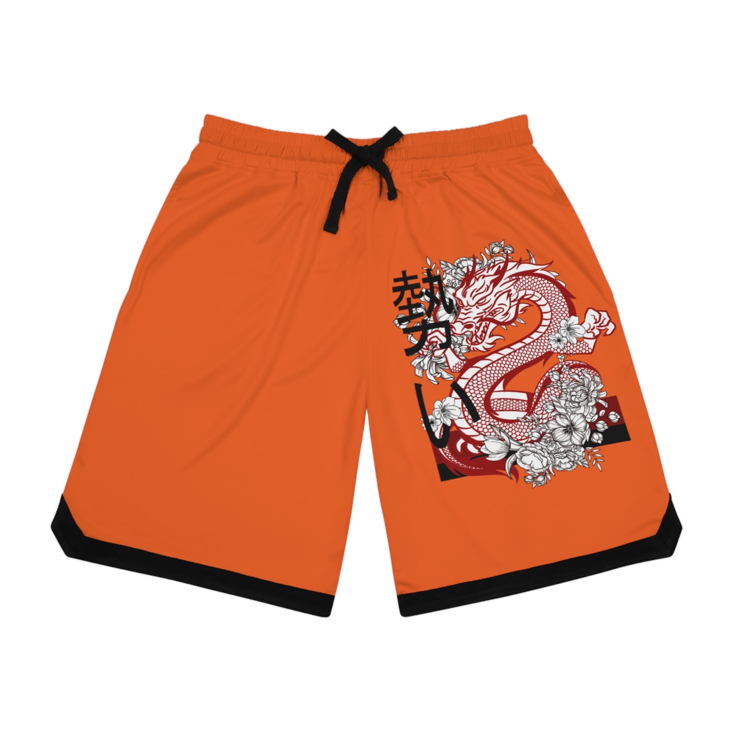 Basketball Rib Shorts: Dragons Orange