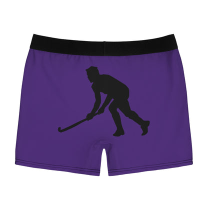 Men's Boxer Briefs: Hockey Purple