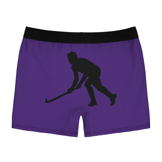 Men's Boxer Briefs: Hockey Purple