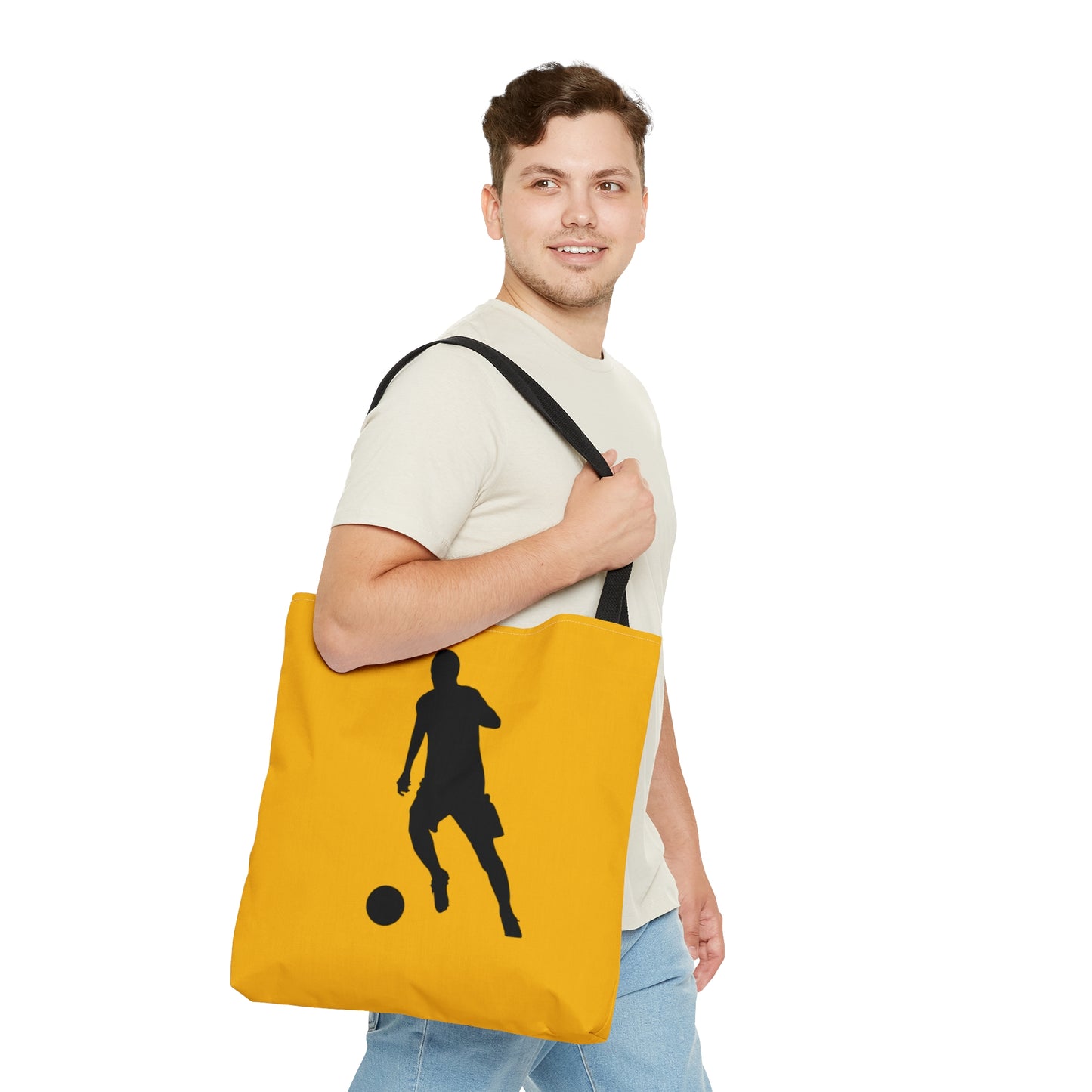 Tote Bag: Soccer Yellow