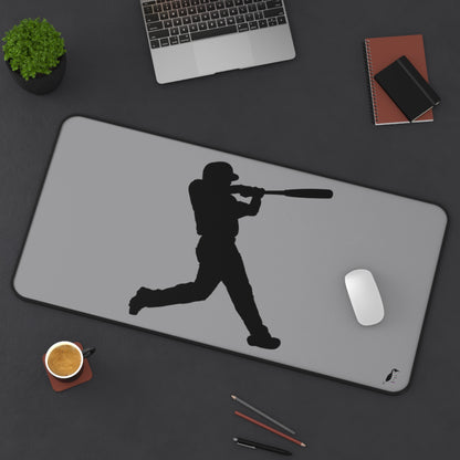 Desk Mat: Baseball Grey