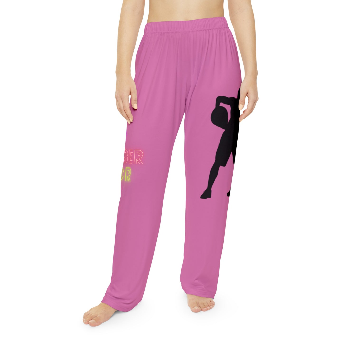 Women's Pajama Pants: Basketball Lite Pink