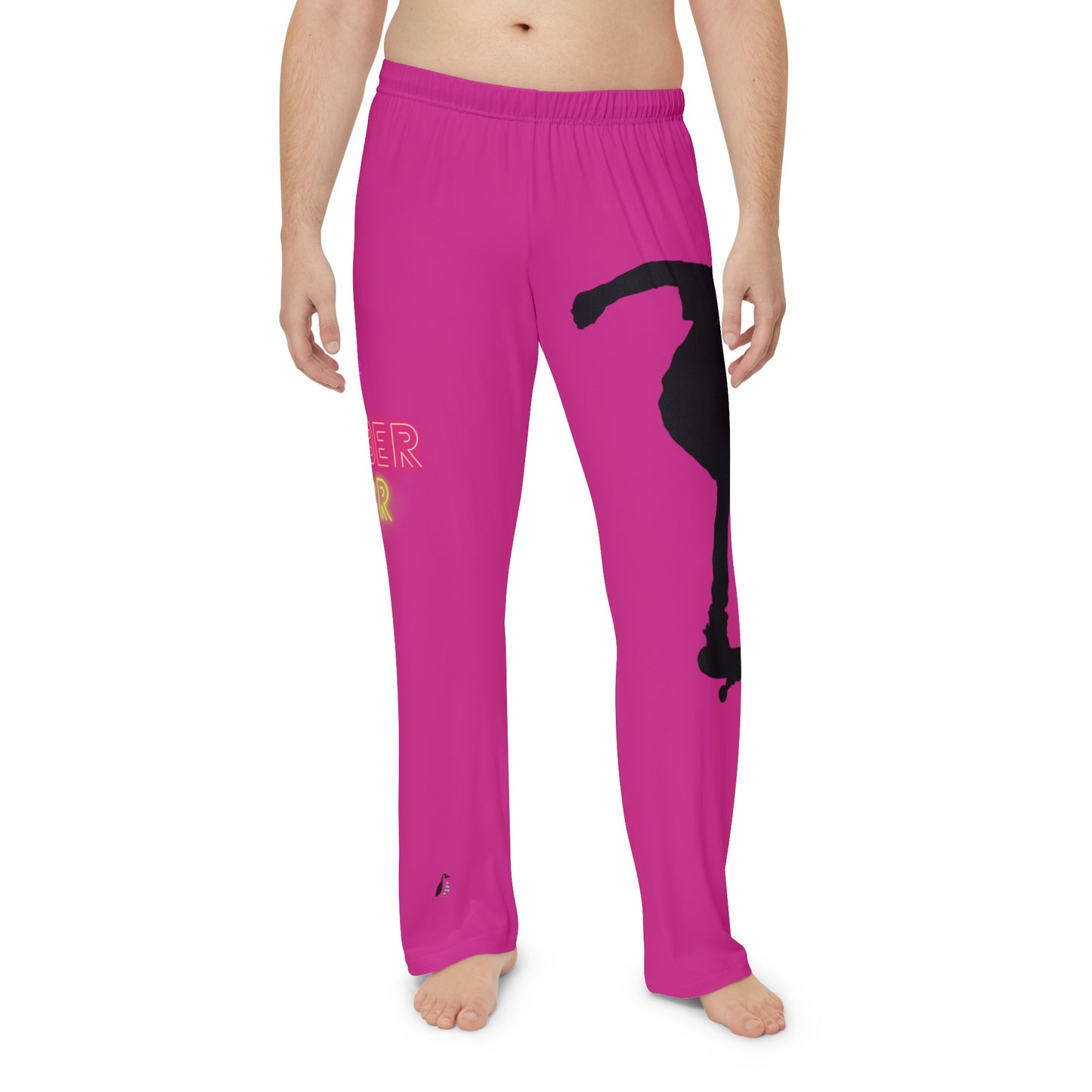 Men's Pajama Pants: Skateboarding Pink