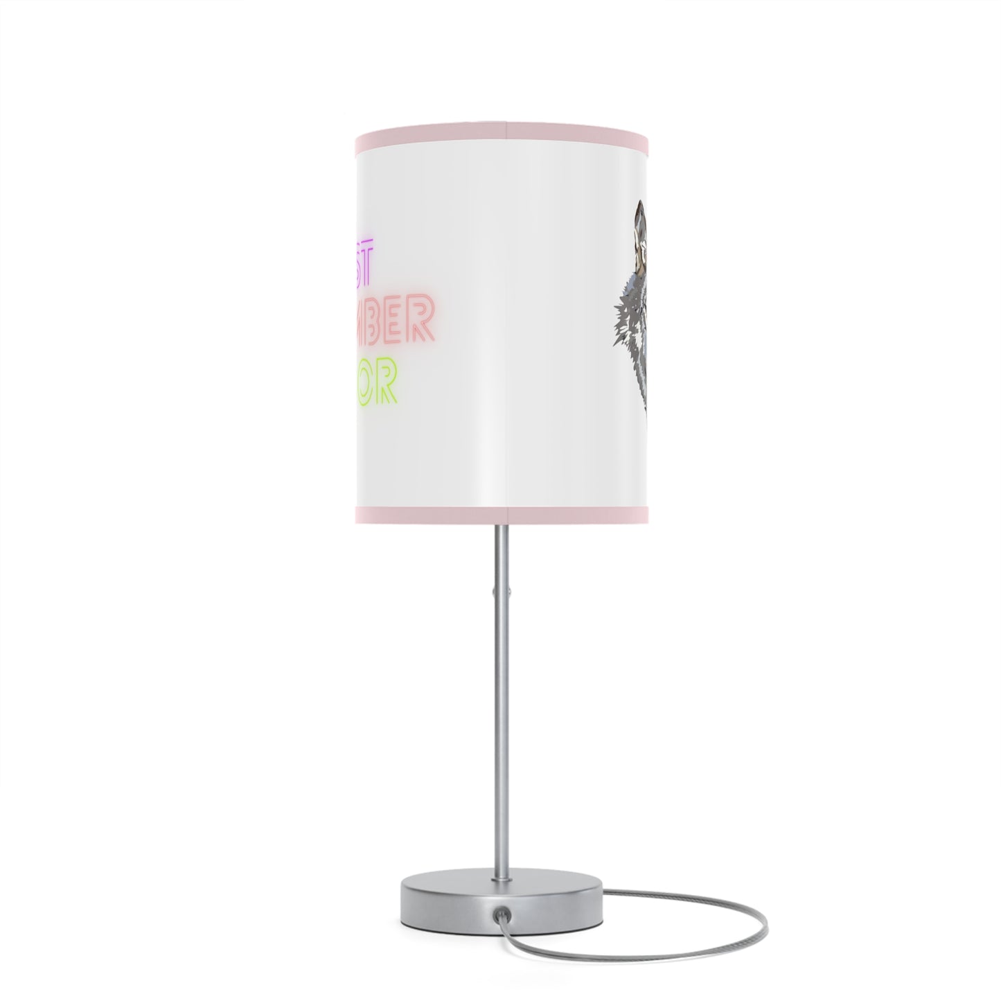 Lamp on a Stand, US|CA plug: Wolves White