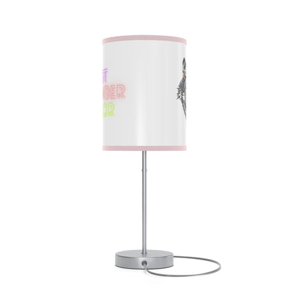 Lamp on a Stand, US|CA plug: Wolves White