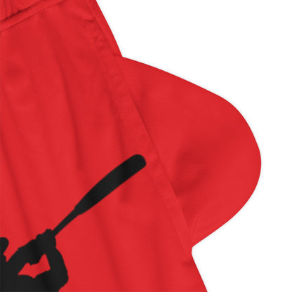 Basketball Rib Shorts: Baseball Red