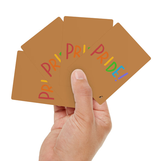 Poker Cards: LGBTQ Pride Lite Brown