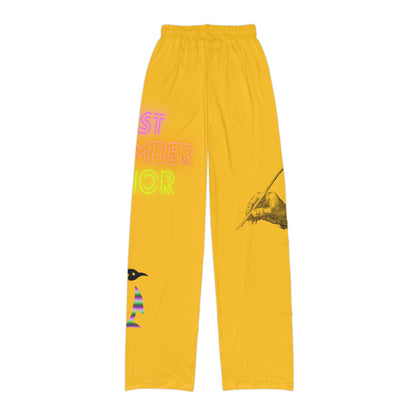 Kids Pajama Pants: Writing Yellow