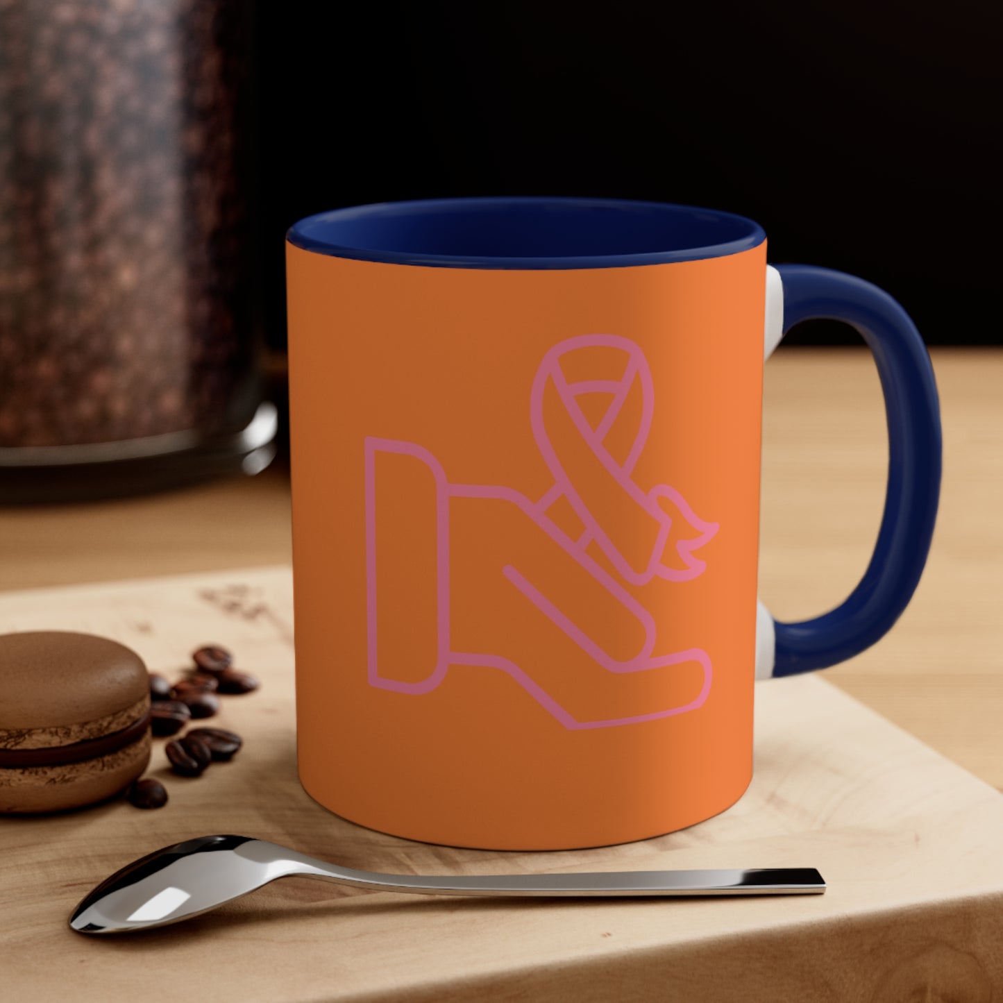 Accent Coffee Mug, 11oz: Fight Cancer Crusta